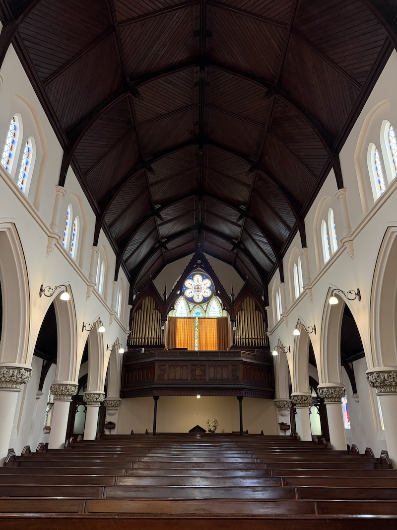 German Lutheran Church Internal view towards organ